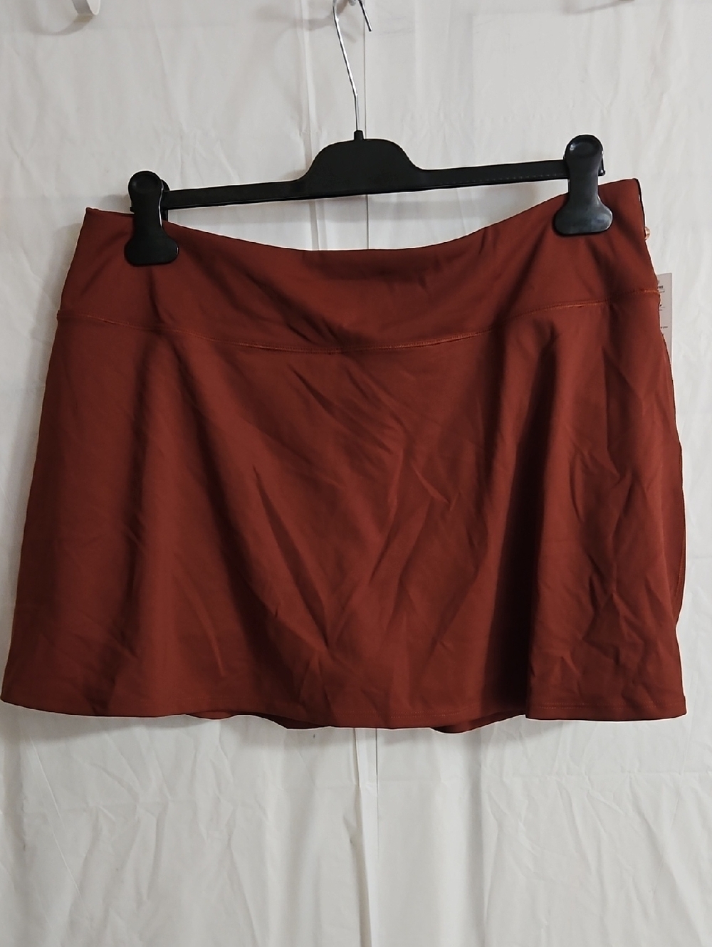 CALIA Women's PowerMove Pleated Back Skort: RED BROWN: NEW WITH TAGS: SIZE XL